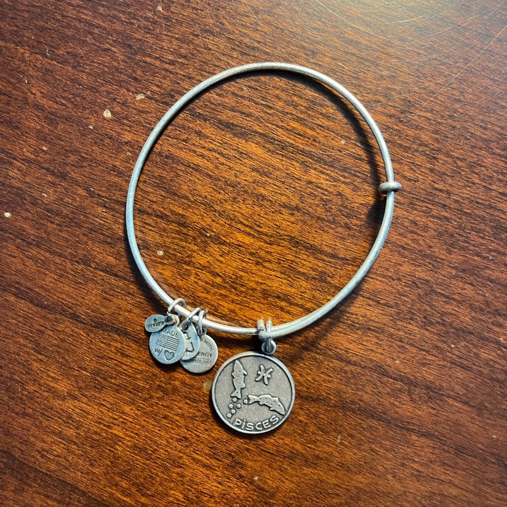 Alex and Ani silver Pisces bracelet